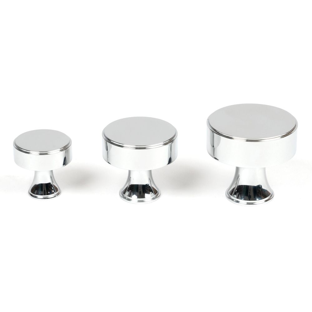 From The Anvil - Polished Chrome Scully Cabinet Knob - 38mm | Sku. 50528 | Trade Door Handles.
