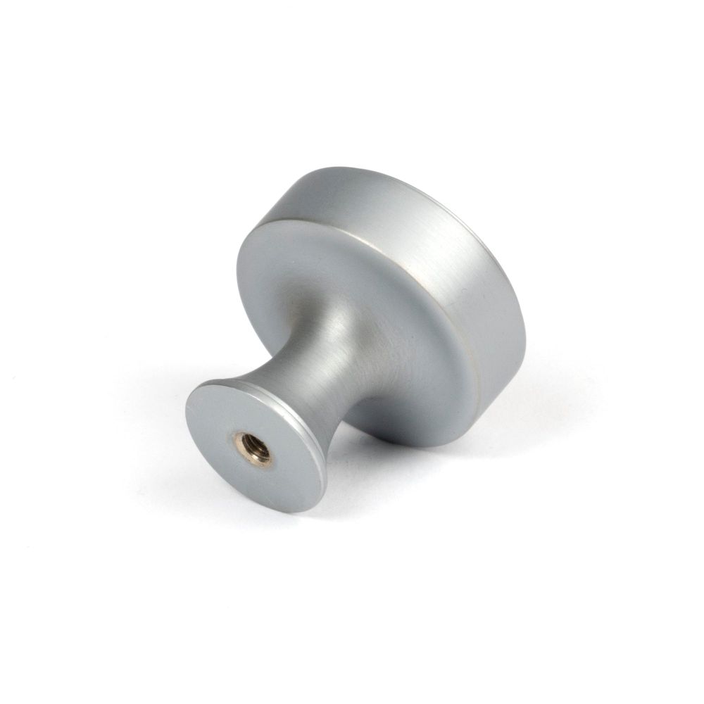From The Anvil - Satin Chrome Scully Cabinet Knob - 32mm | Sku. 50541 | Trade Door Handles.