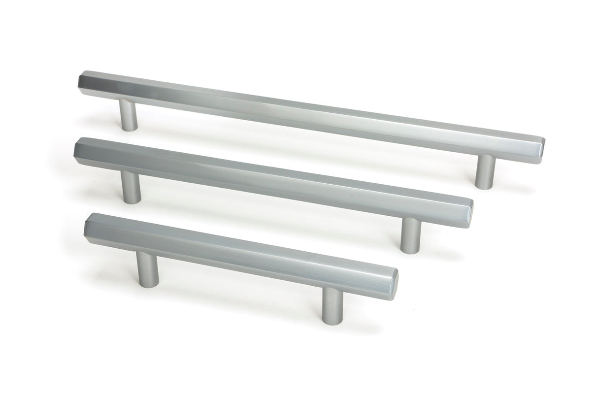 From The Anvil - Satin Chrome Kahlo Pull Handle - Small | Sku. 50551 | Trade Door Handles.