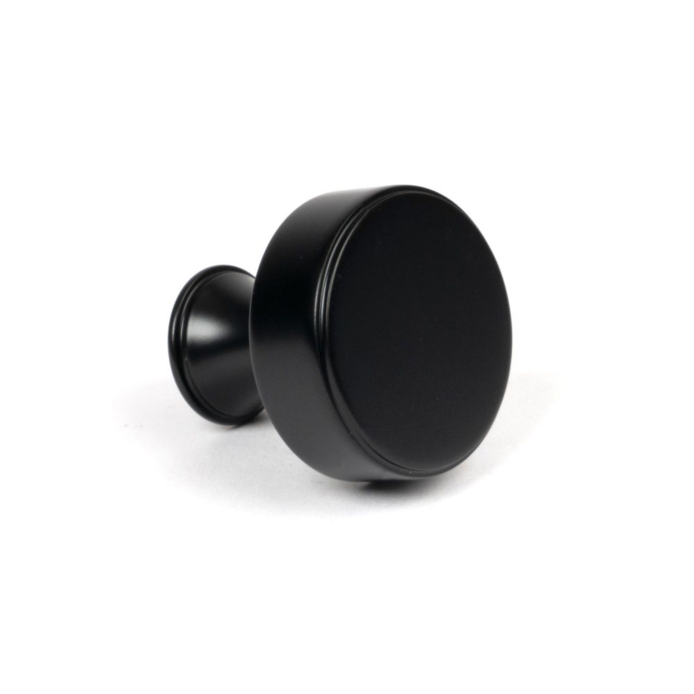 From The Anvil - Matt Black Scully Cabinet Knob - 32mm | Sku. 50555 | Trade Door Handles.