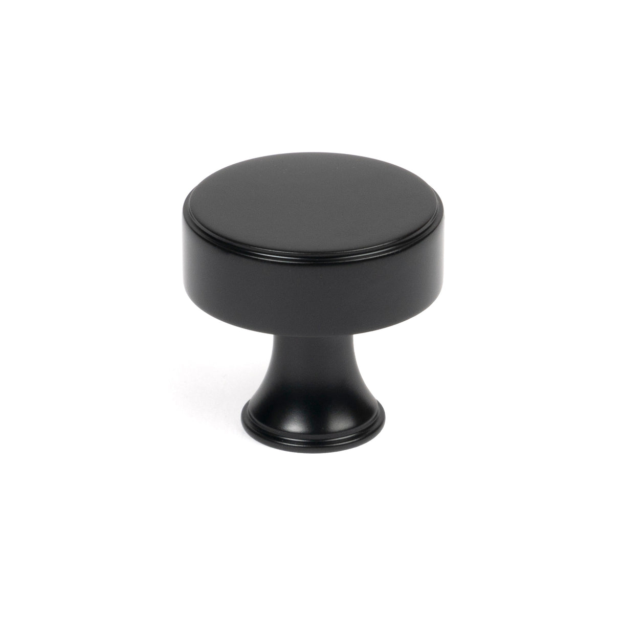 From The Anvil - Matt Black Scully Cabinet Knob - 32mm | Sku. 50555 | Trade Door Handles.