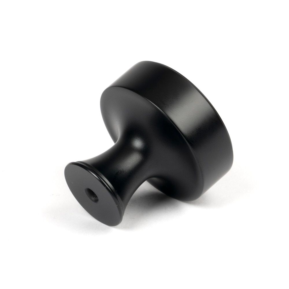 From The Anvil - Matt Black Scully Cabinet Knob - 38mm | Sku. 50556 | Trade Door Handles.