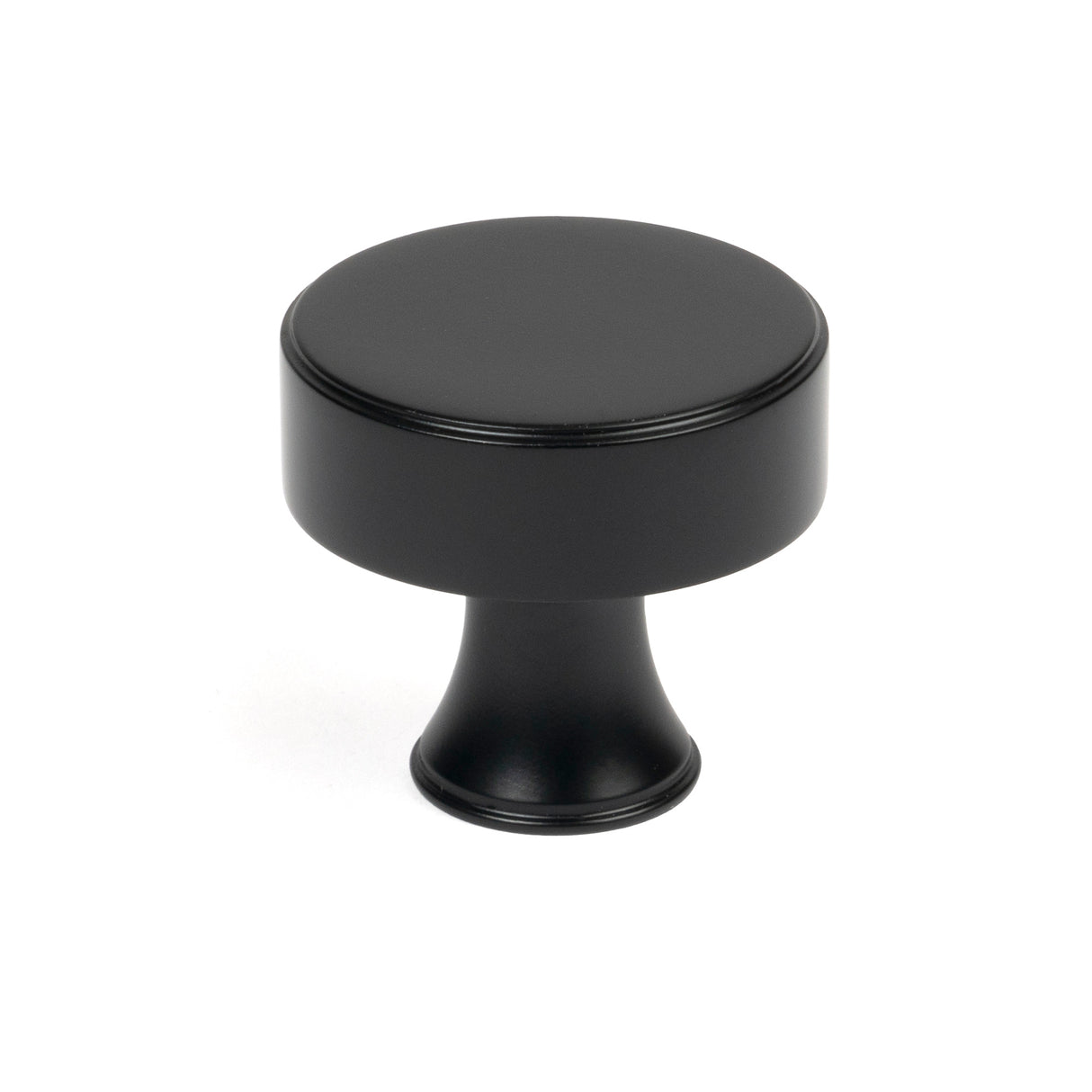 From The Anvil - Matt Black Scully Cabinet Knob - 38mm | Sku. 50556 | Trade Door Handles.