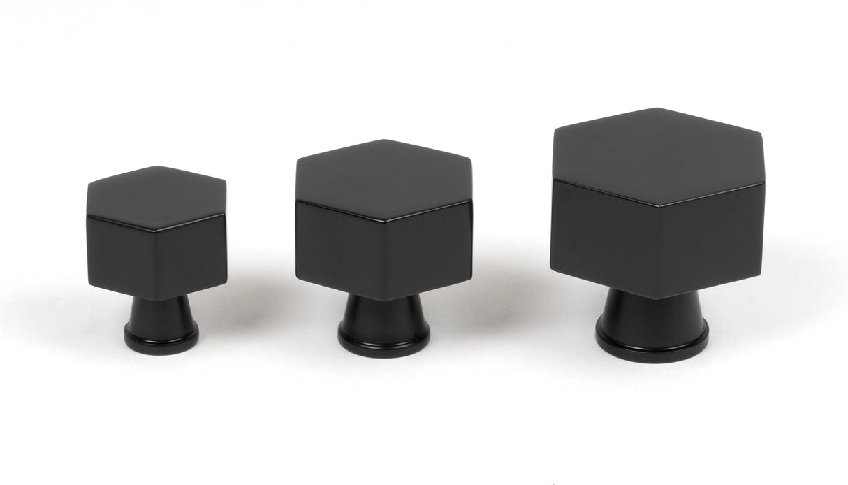 From The Anvil - Matt Black Kahlo Cabinet Knob - 32mm | Sku. 50558 | Trade Door Handles.
