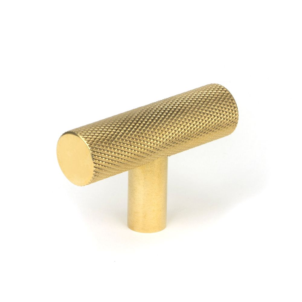From The Anvil - Polished Brass Brompton T-Bar | Sku. 50568 | Trade Door Handles.