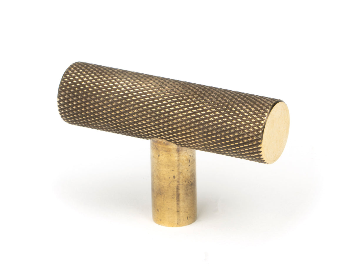 From The Anvil - Aged Brass Brompton T-Bar | Sku. 50569 | Trade Door Handles.
