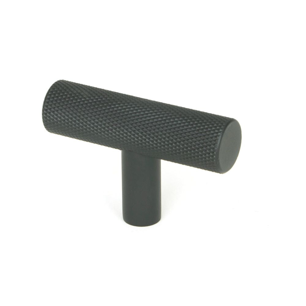 From The Anvil - Matt Black Brompton T-Bar | Sku. 50573 | Trade Door Handles.