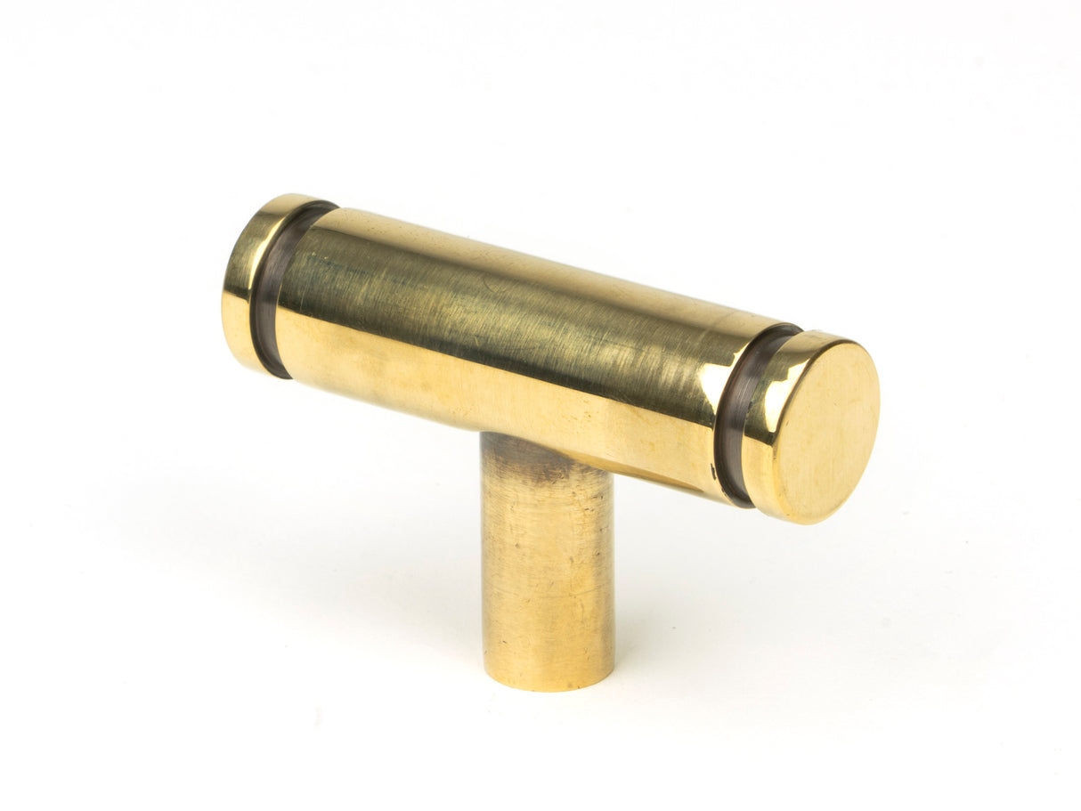 From The Anvil - Aged Brass Kelso T-Bar | Sku. 50575 | Trade Door Handles.