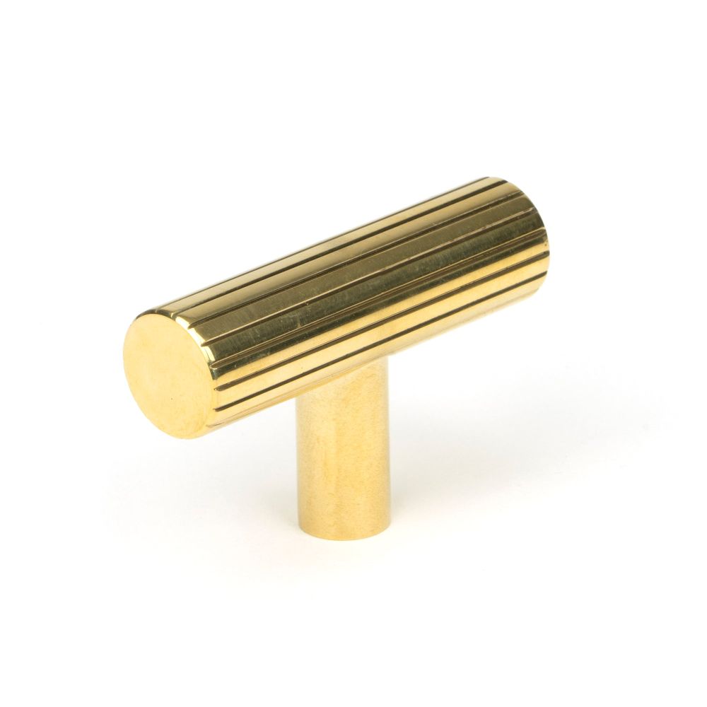 From The Anvil - Polished Brass Judd T-Bar | Sku. 50580 | Trade Door Handles.