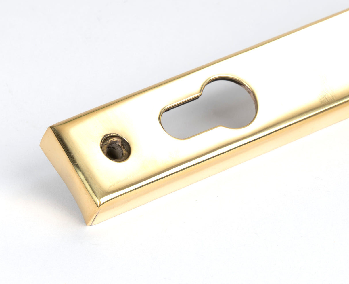 From The Anvil - Polished Brass Brompton Slimline Lever Espag. Lock Set | Sku. 50604 | Trade Door Handles.