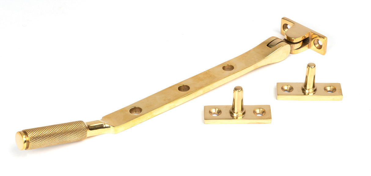 From The Anvil - Polished Brass 8" Brompton Stay | Sku. 50615 | Trade Door Handles.