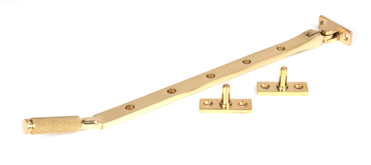 From The Anvil - Polished Brass 12" Brompton Stay | Sku. 50617 | Trade Door Handles.