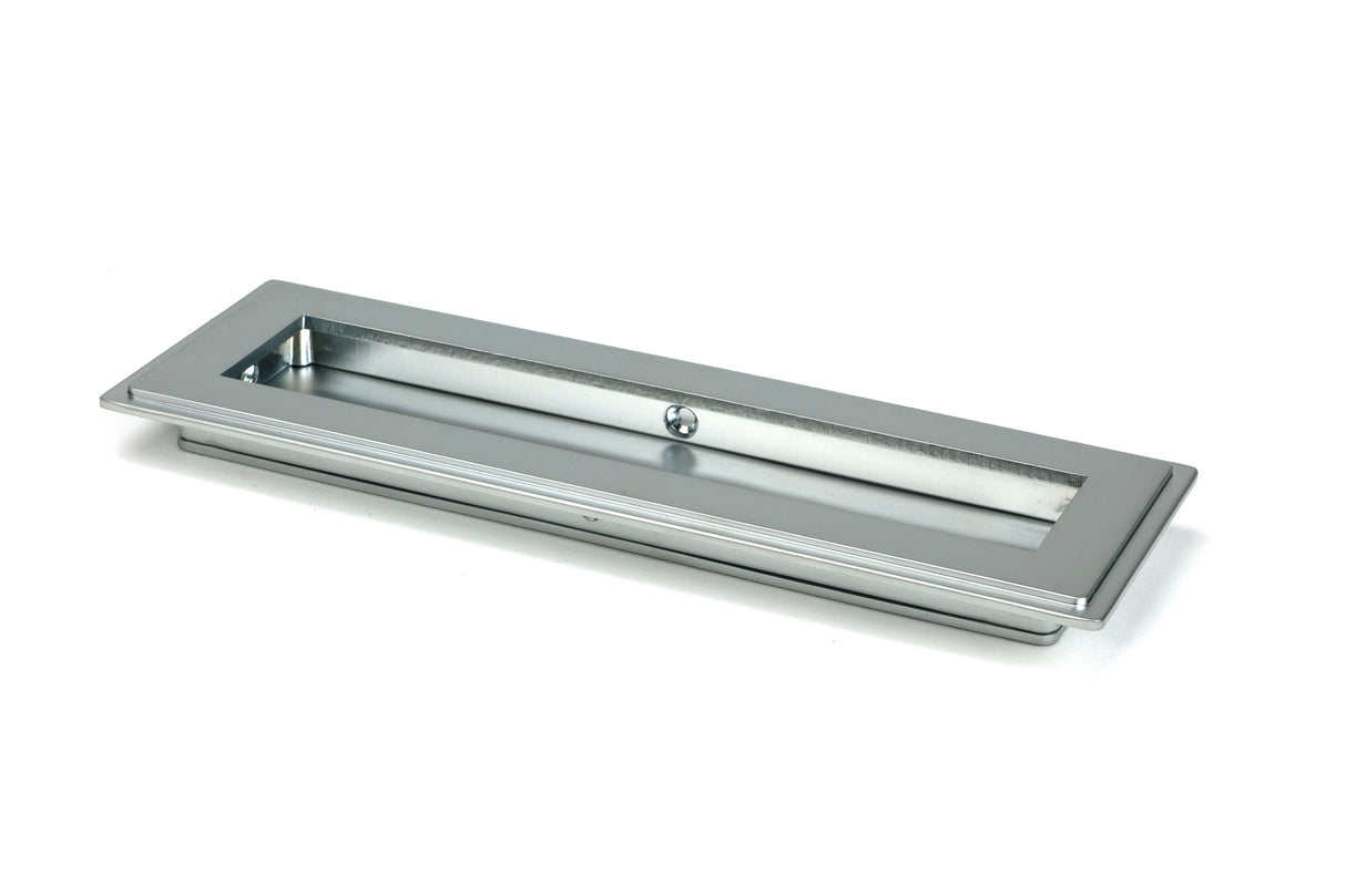 From The Anvil - Satin Chrome 175mm Art Deco Rectangular Pull | Sku. 50636 | Trade Door Handles.