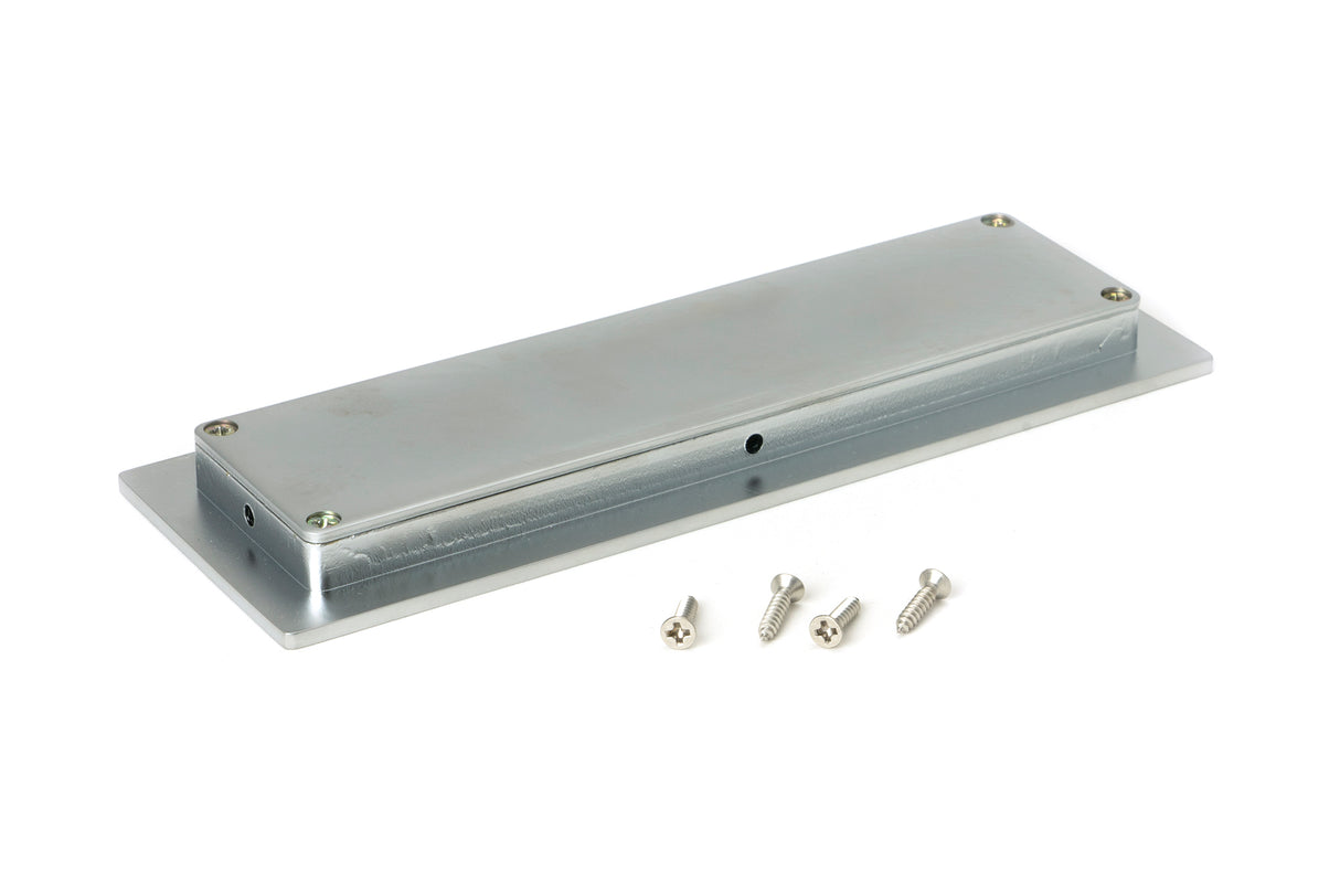 From The Anvil - Satin Chrome 175mm Plain Rectangular Pull | Sku. 50638 | Trade Door Handles.