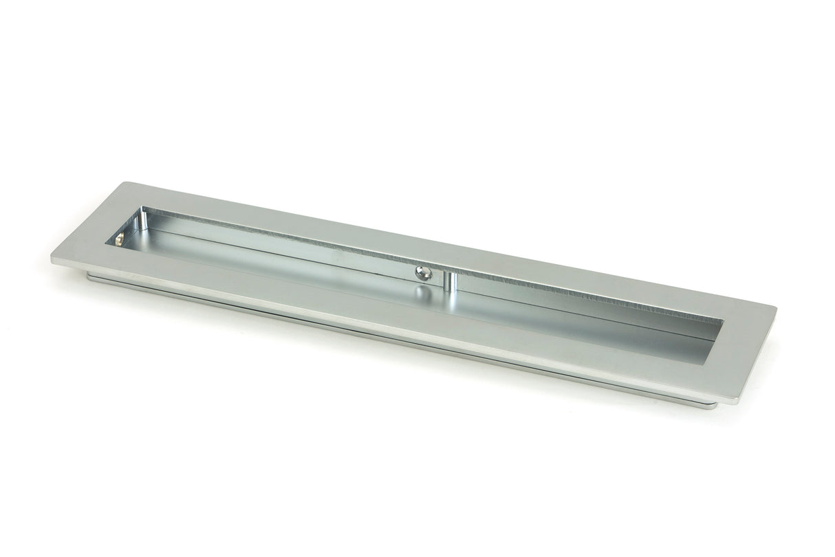 From The Anvil - Satin Chrome 250mm Plain Rectangular Pull | Sku. 50639 | Trade Door Handles.