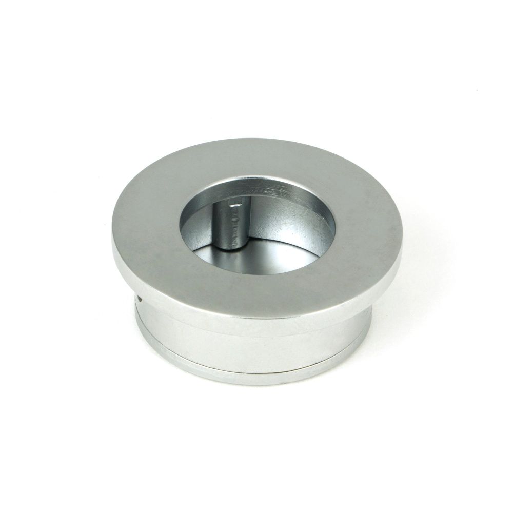 From The Anvil - Satin Chrome 34mm Round Finger Edge Pull | Sku. 50653 | Trade Door Handles.