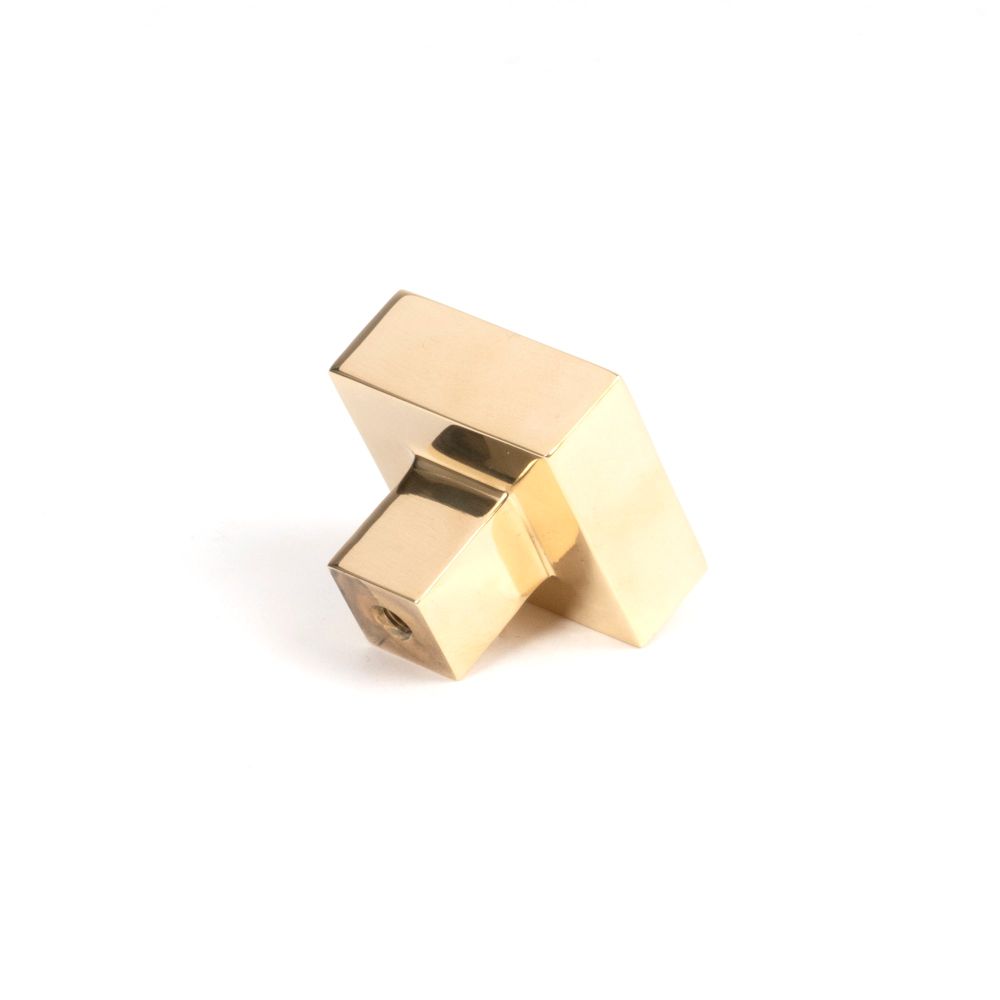 From The Anvil - Polished Brass Albers Cabinet Knob - 30mm | Sku. 50668 | Trade Door Handles.