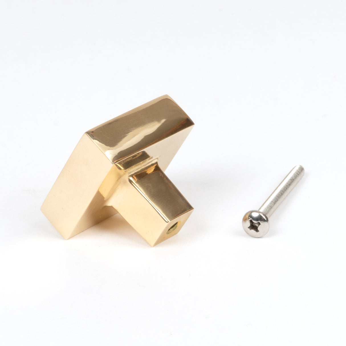 From The Anvil - Polished Brass Albers Cabinet Knob - 35mm | Sku. 50669 | Trade Door Handles.