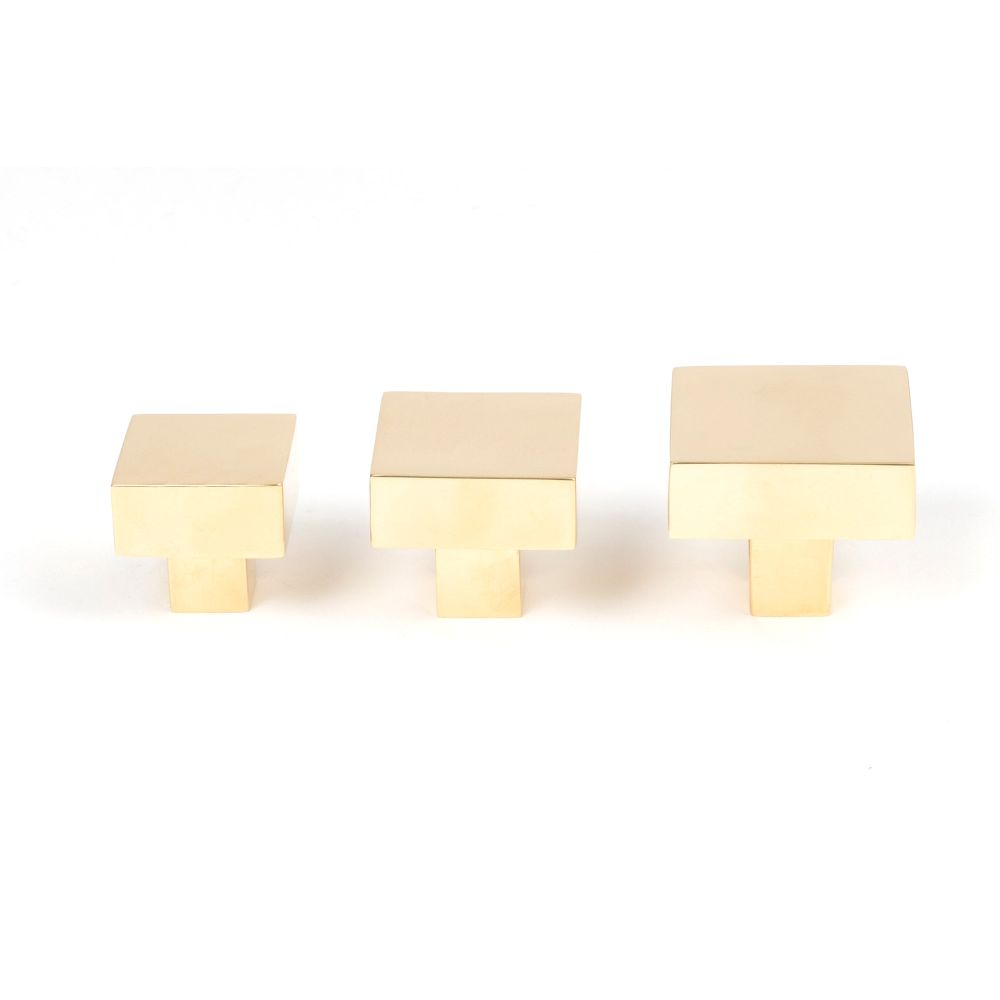 From The Anvil - Polished Brass Albers Cabinet Knob - 35mm | Sku. 50669 | Trade Door Handles.