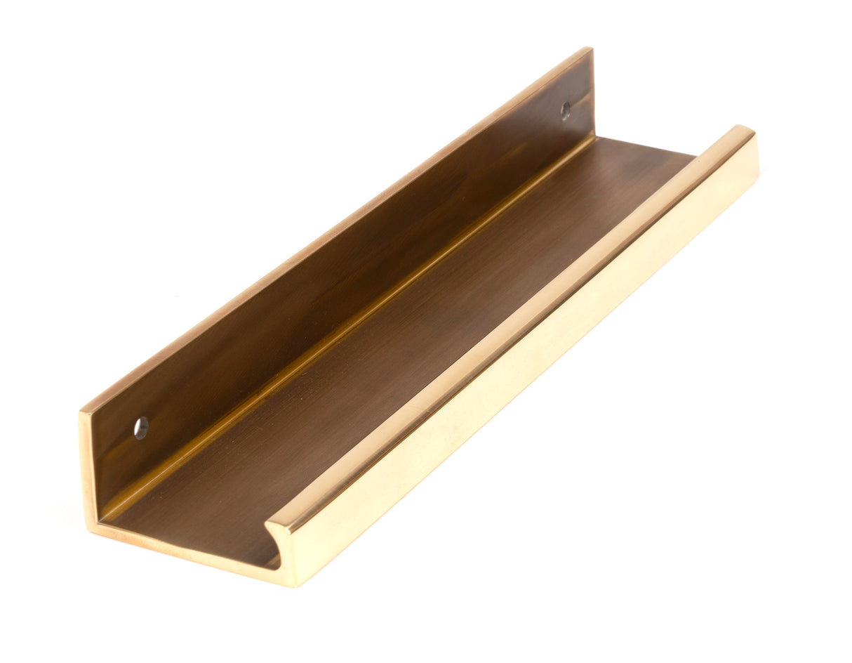 From The Anvil - Aged Brass 200mm Plain Edge Pull | Sku. 50689 | Trade Door Handles.