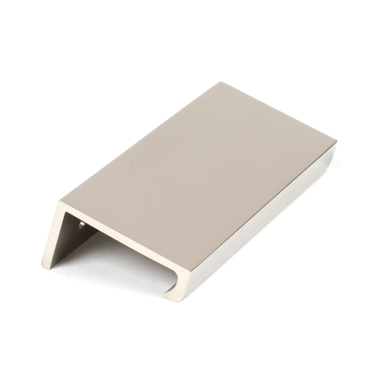 From The Anvil - Polished Nickel 100mm Plain Edge Pull | Sku. 50701 | Trade Door Handles.