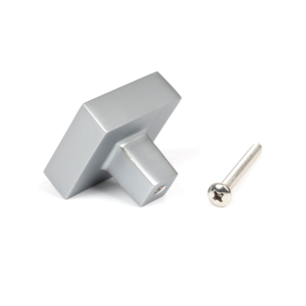 From The Anvil - Satin Chrome Albers Cabinet Knob - 35mm | Sku. 50721 | Trade Door Handles.