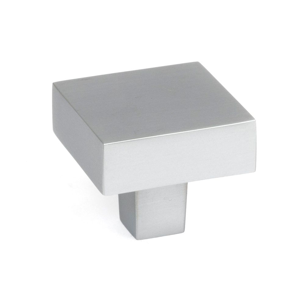From The Anvil - Satin Chrome Albers Cabinet Knob - 35mm | Sku. 50721 | Trade Door Handles.