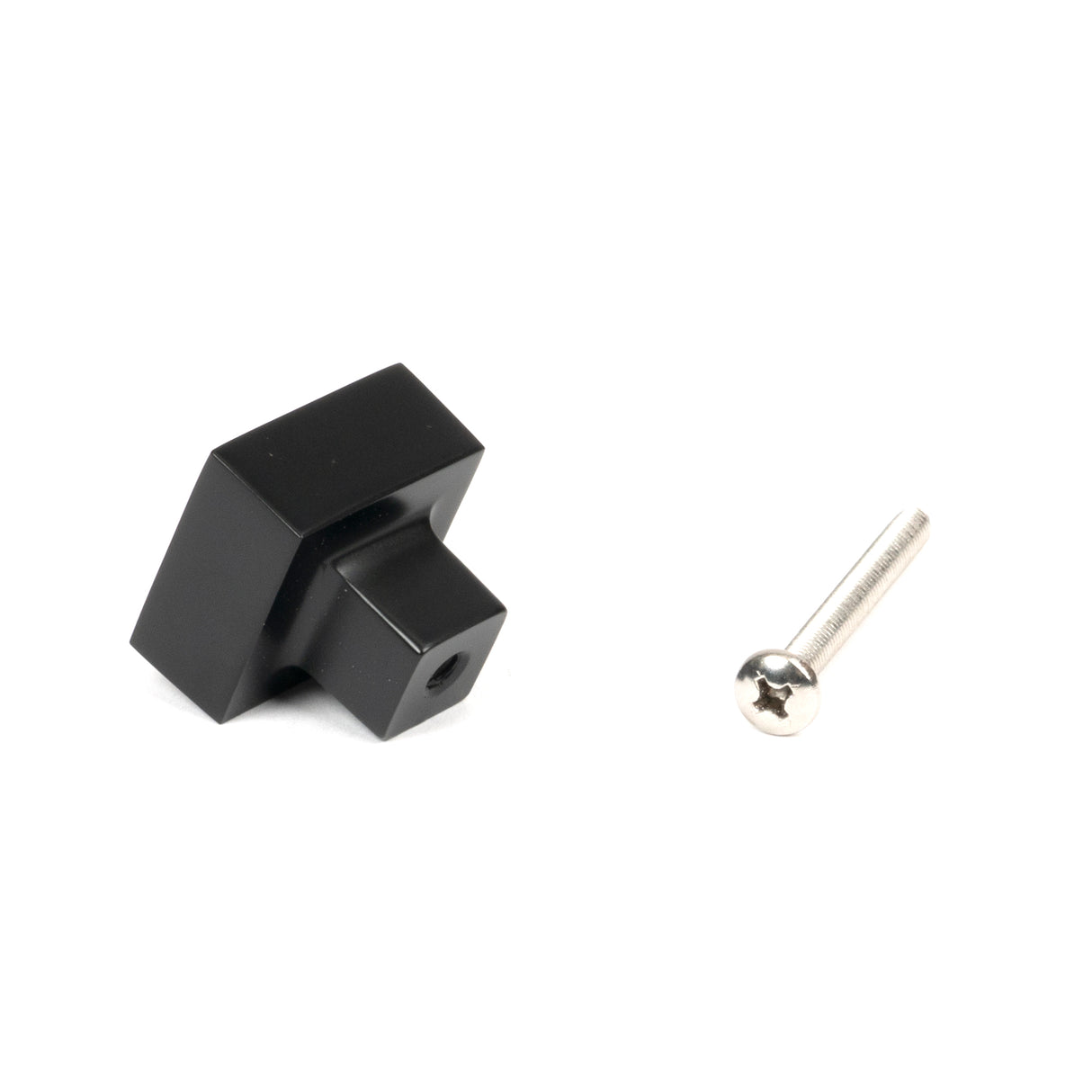From The Anvil - Matt Black Albers Cabinet Knob - 25mm | Sku. 50732 | Trade Door Handles.