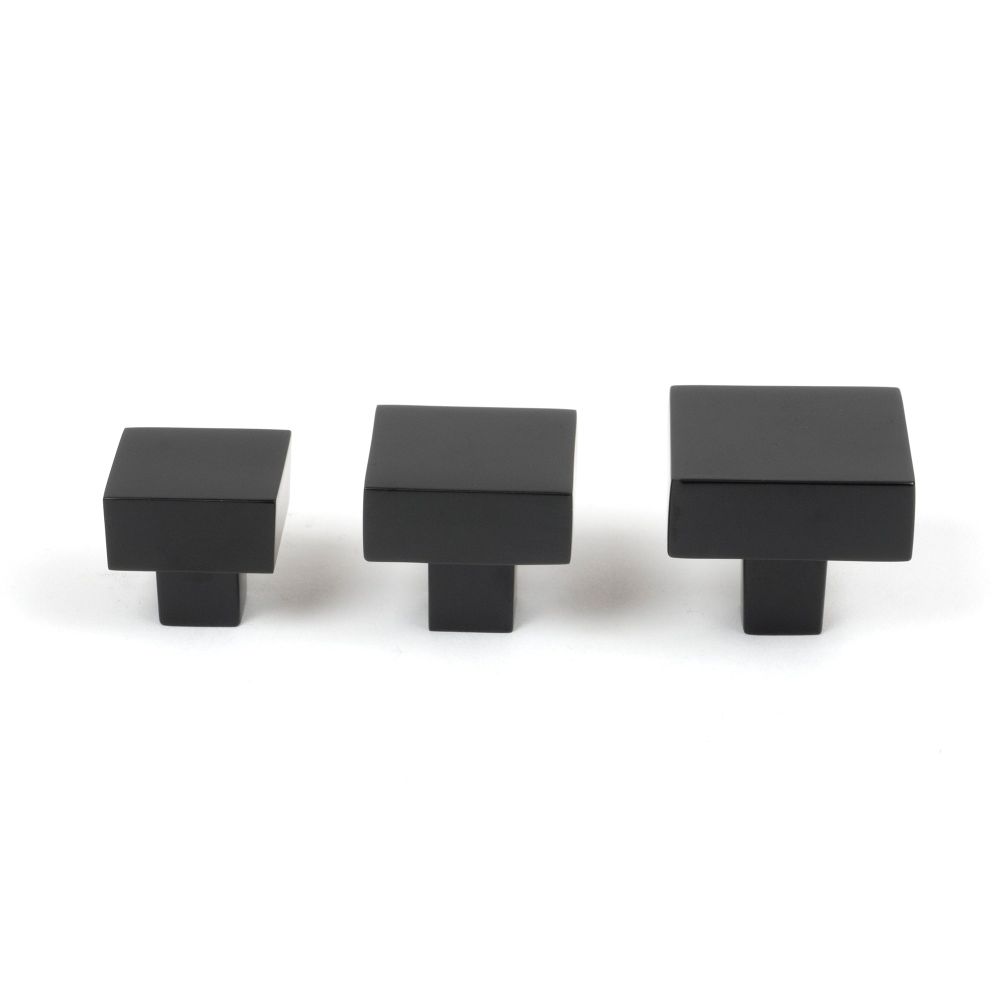 From The Anvil - Matt Black Albers Cabinet Knob - 30mm | Sku. 50733 | Trade Door Handles.