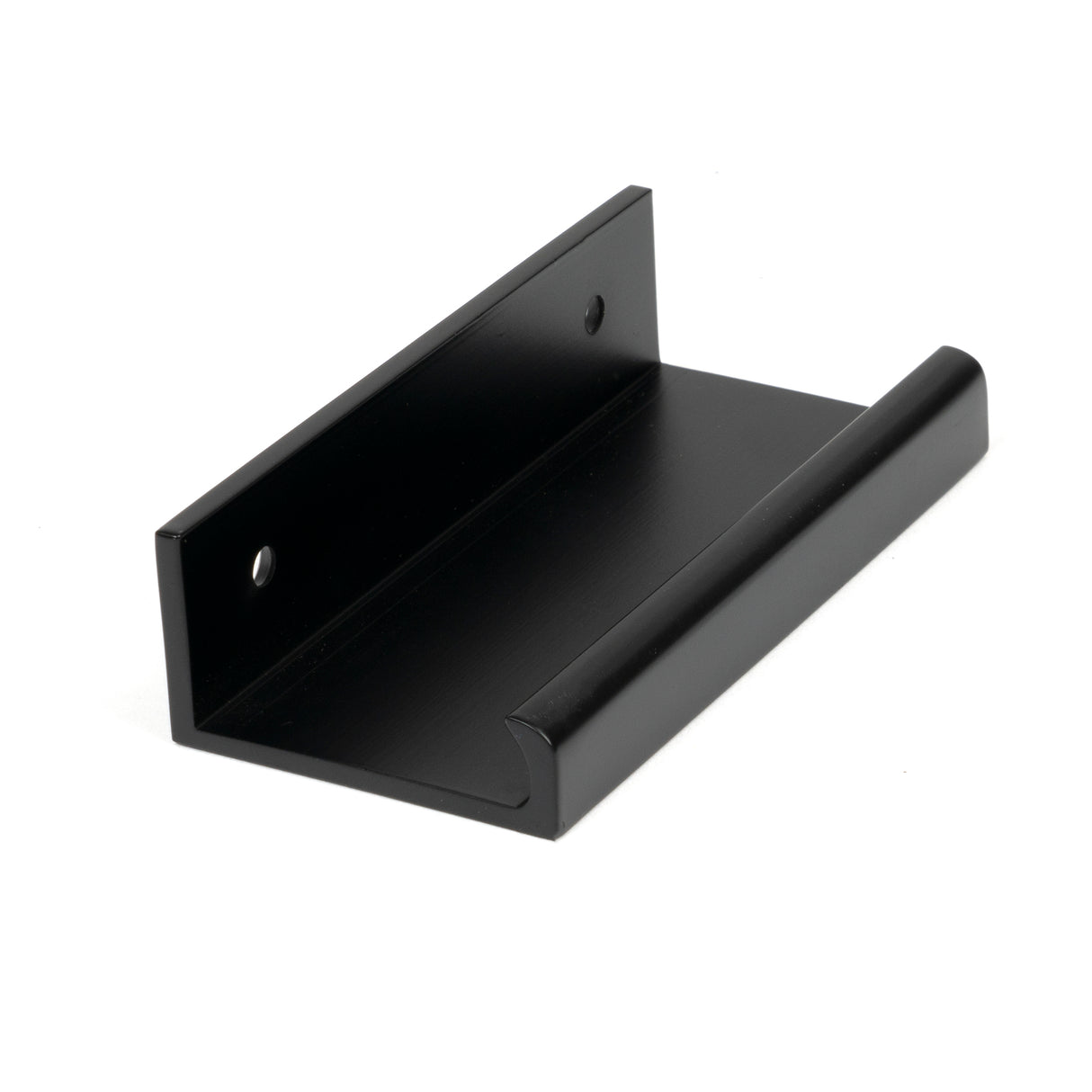 From The Anvil - Matt Black 100mm Plain Edge Pull | Sku. 50740 | Trade Door Handles.