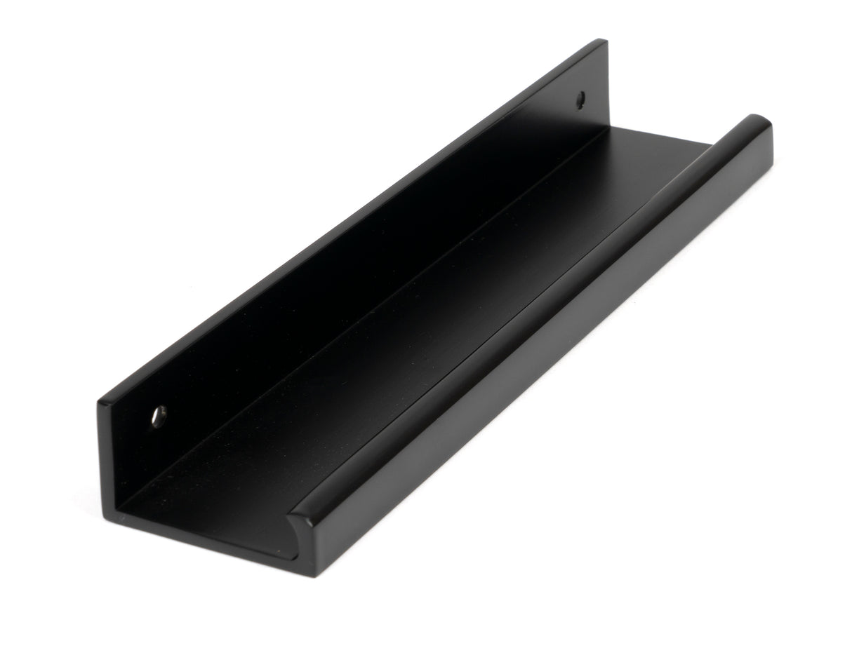 From The Anvil - Matt Black 200mm Plain Edge Pull | Sku. 50741 | Trade Door Handles.