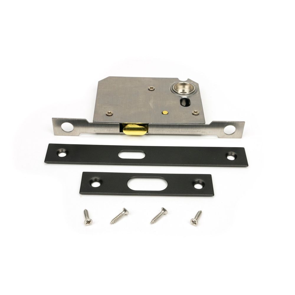 From The Anvil - Aged Bronze 50mm Sliding Door Lock | Sku. 50745 | Trade Door Handles.