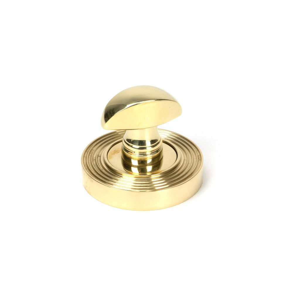 From The Anvil - Polished Brass Round Thumbturn Set (Beehive) | Sku. 50752 | Trade Door Handles.