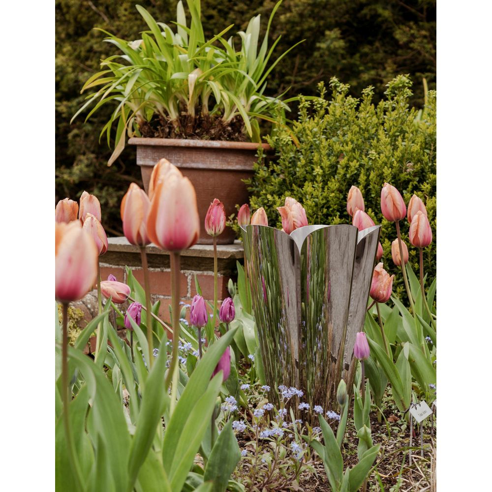 From The Anvil - Polished Marine SS (316) 30cm Flora Pot | Sku. 50756 | Trade Door Handles.