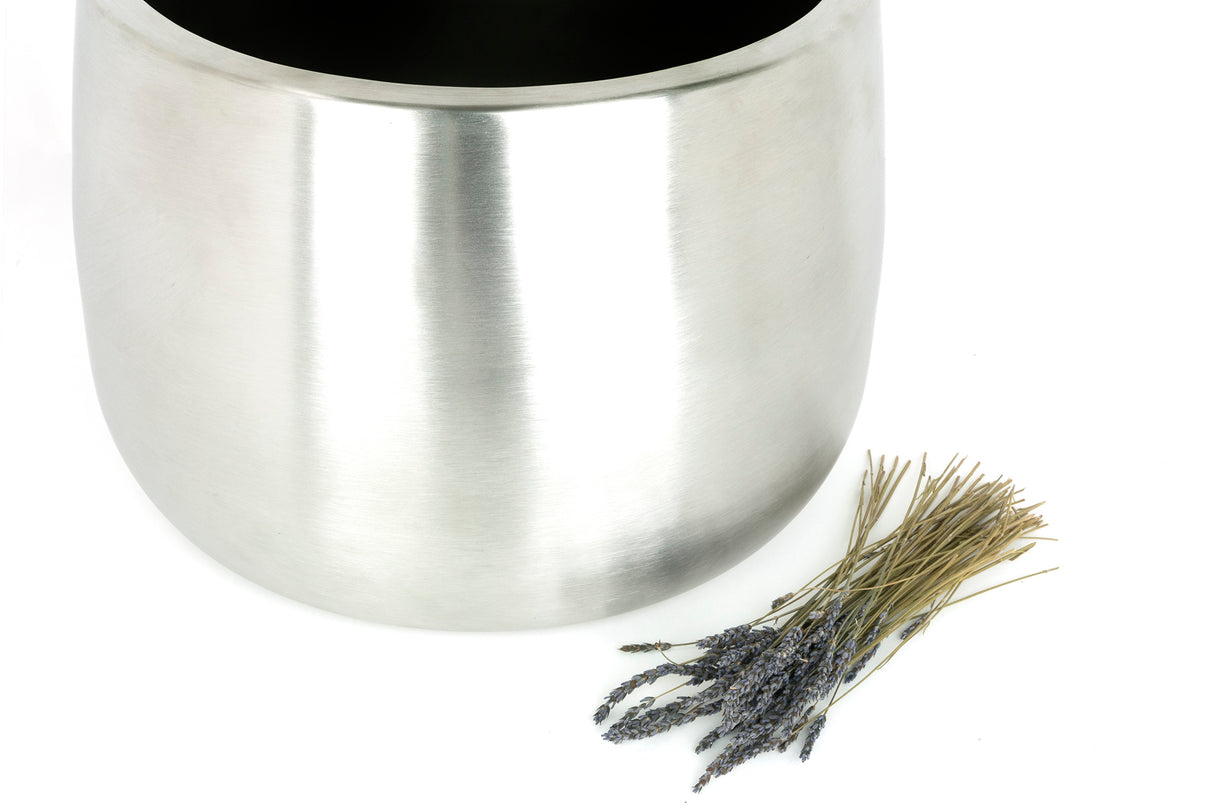 From The Anvil - Satin Marine SS (316) 28cm Hepworth Pot | Sku. 50760 | Trade Door Handles.