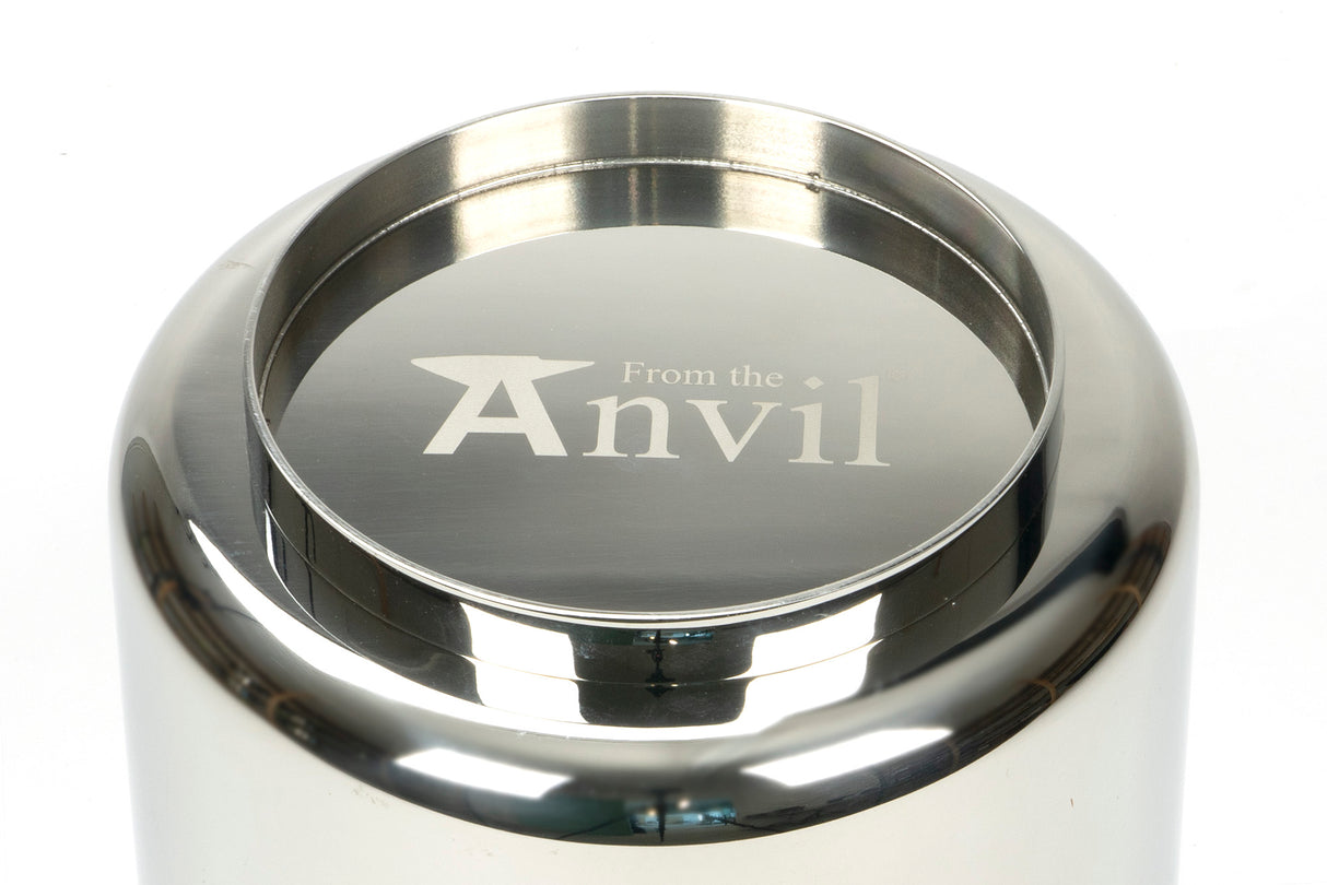 From The Anvil - Polished Marine SS (316) 16cm Newlyn Pot | Sku. 50768 | Trade Door Handles.