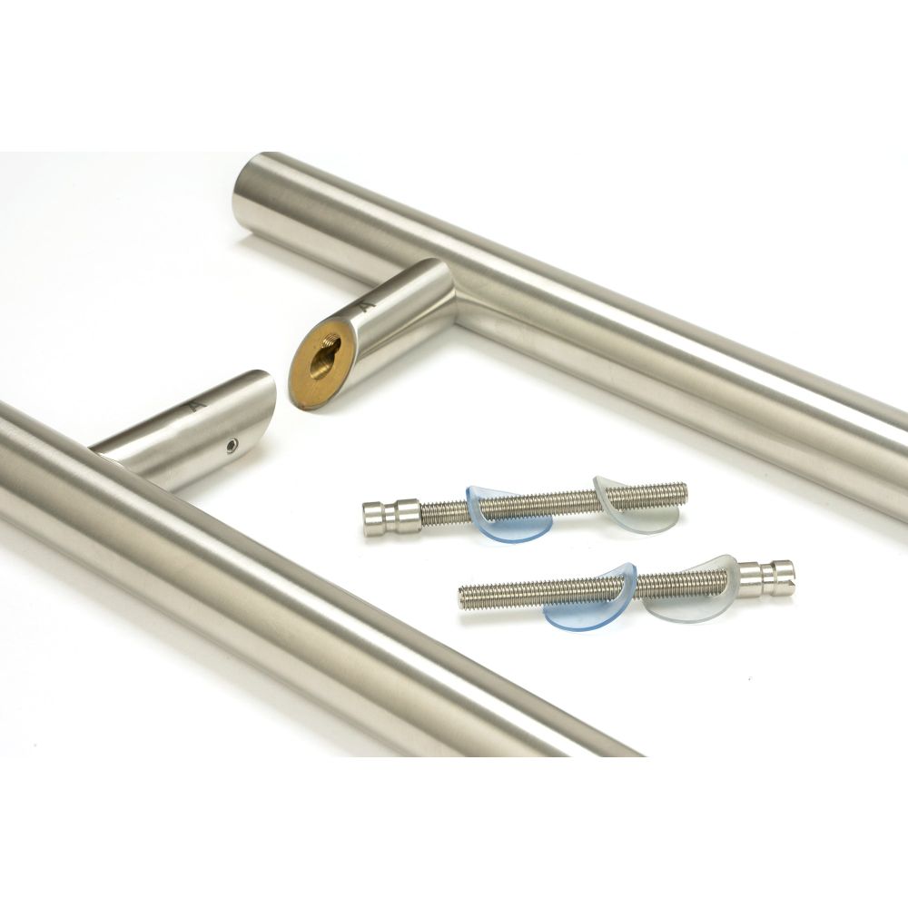 From The Anvil - Satin Marine SS (316) 1.5m Offset T Bar Handle B2B 32mm | Sku. 50781 | Trade Door Handles.