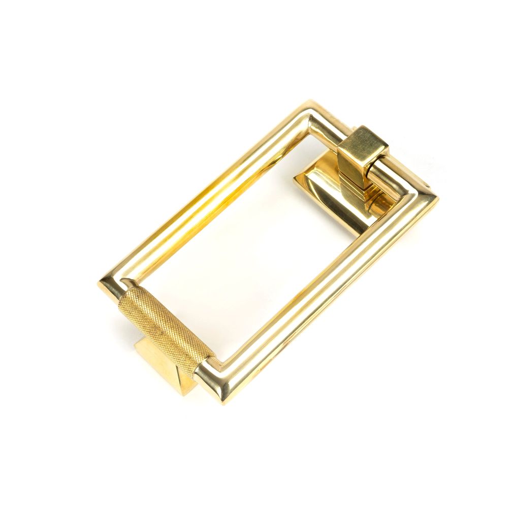 From The Anvil - Polished Brass Brompton Door Knocker | Sku. 50820 | Trade Door Handles.