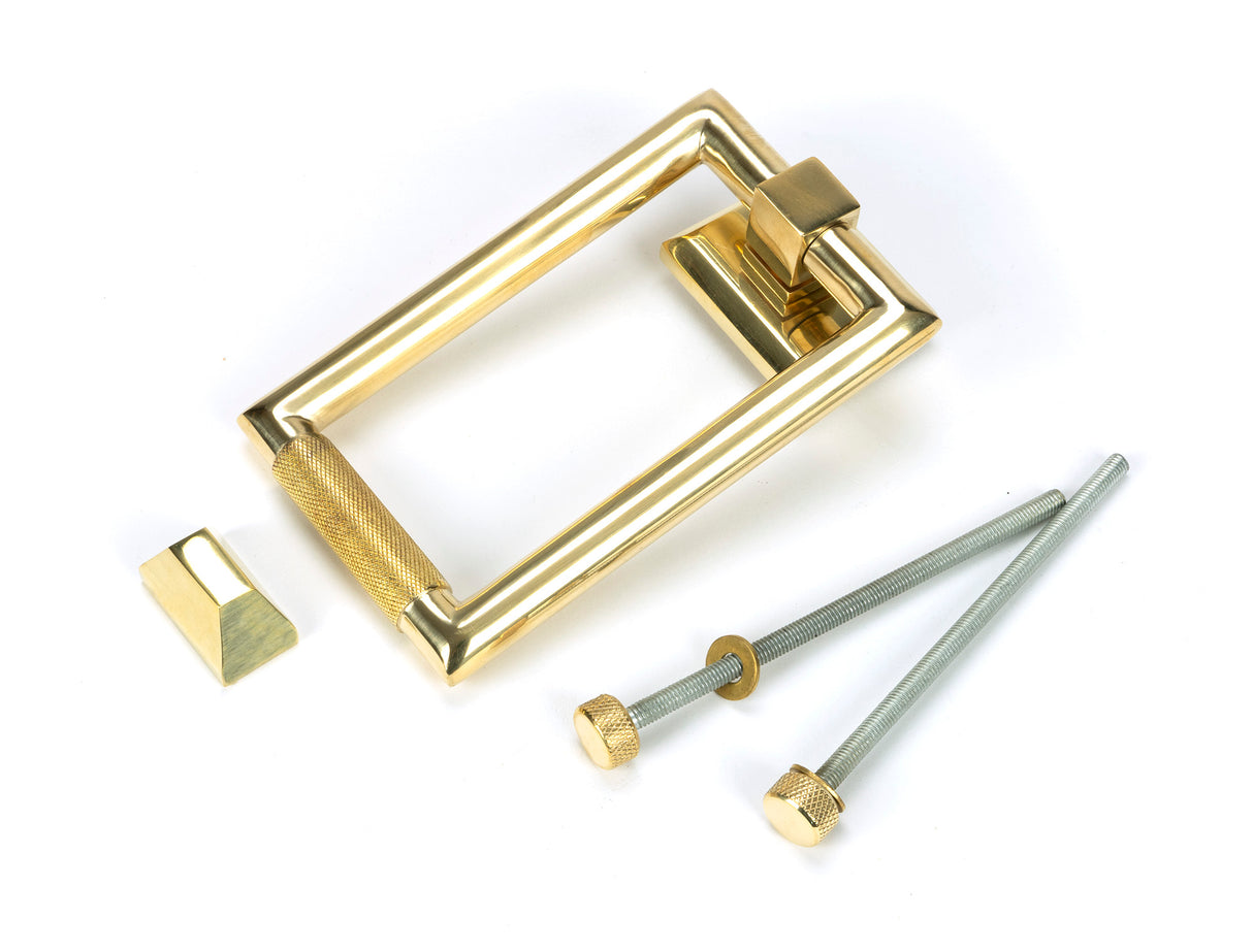 From The Anvil - Polished Brass Brompton Door Knocker | Sku. 50820 | Trade Door Handles.