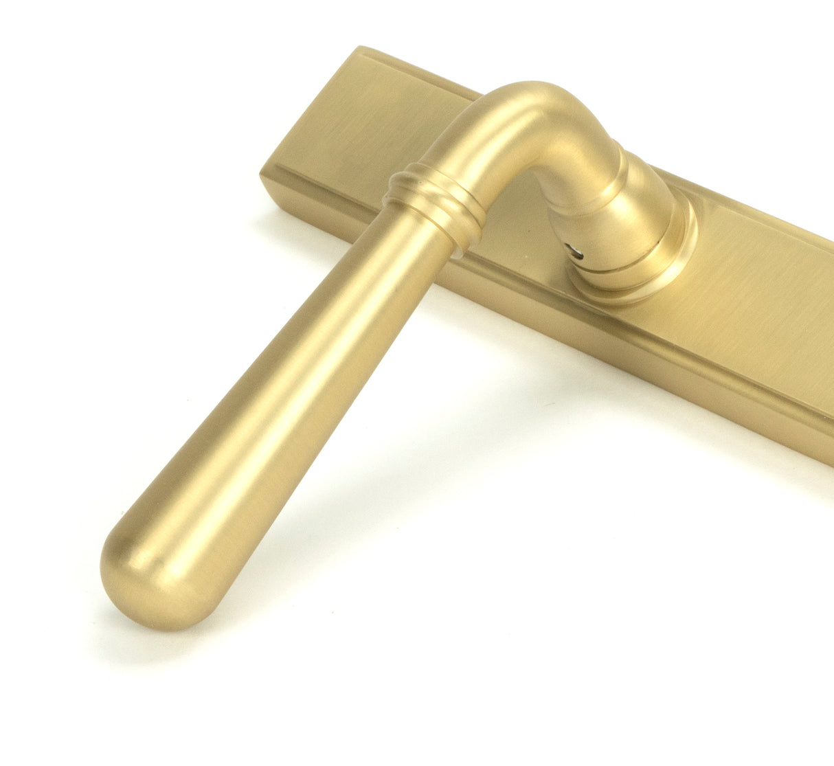 From The Anvil - Satin Brass Newbury Slimline Lever Espag. Lock Set | Sku. 50851 | Trade Door Handles.
