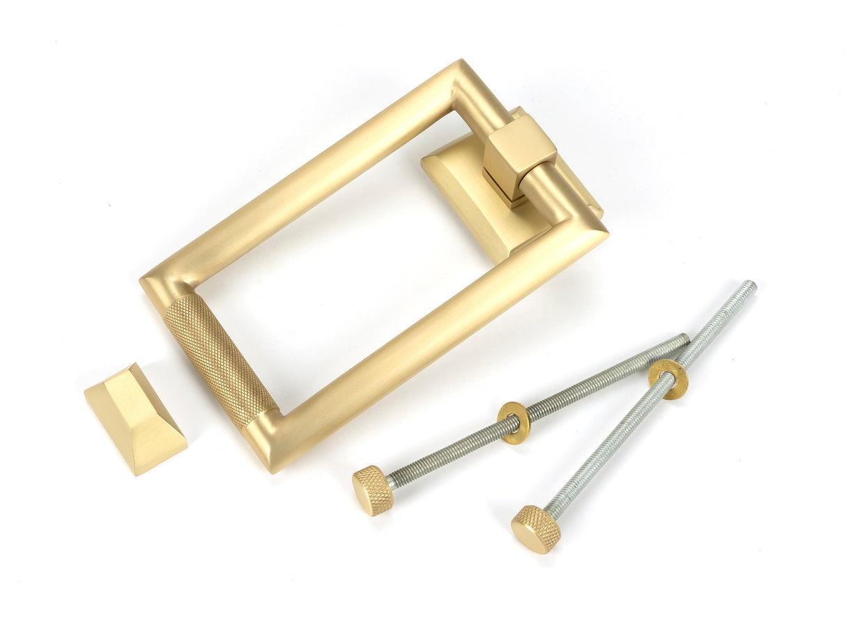 From The Anvil - Satin Brass Brompton Door Knocker | Sku. 50885 | Trade Door Handles.