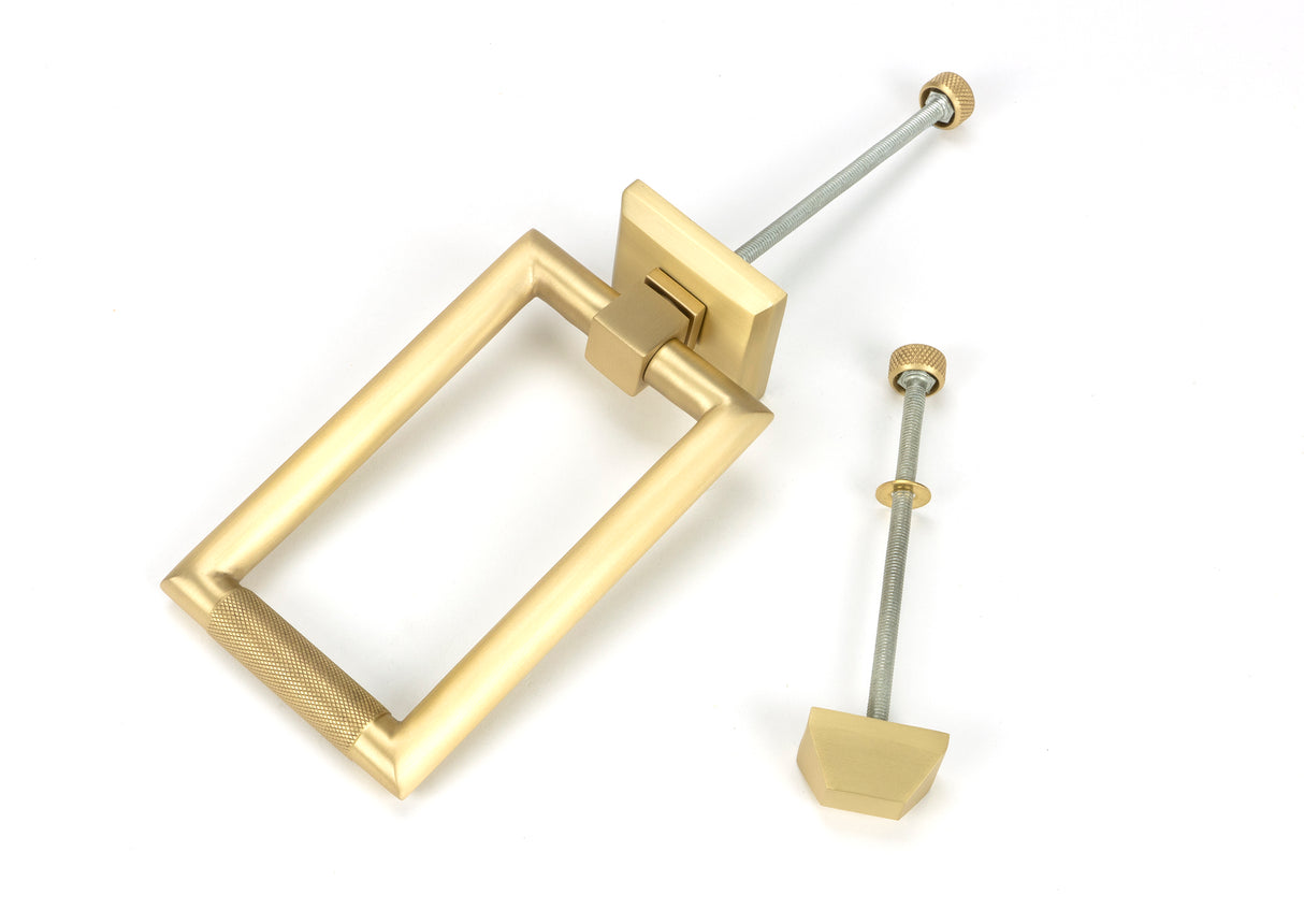 From The Anvil - Satin Brass Brompton Door Knocker | Sku. 50885 | Trade Door Handles.