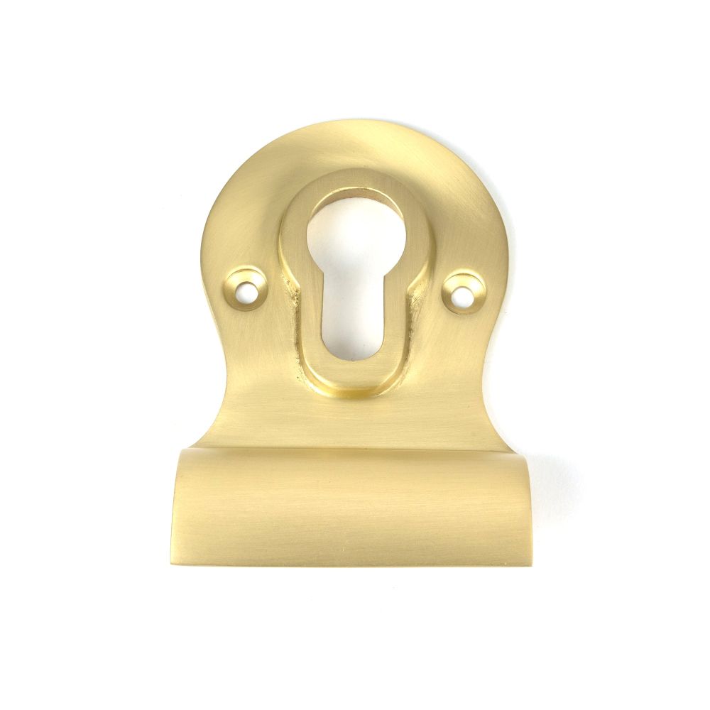 From The Anvil - Satin Brass Euro Door Pull | Sku. 50898 | Trade Door Handles.