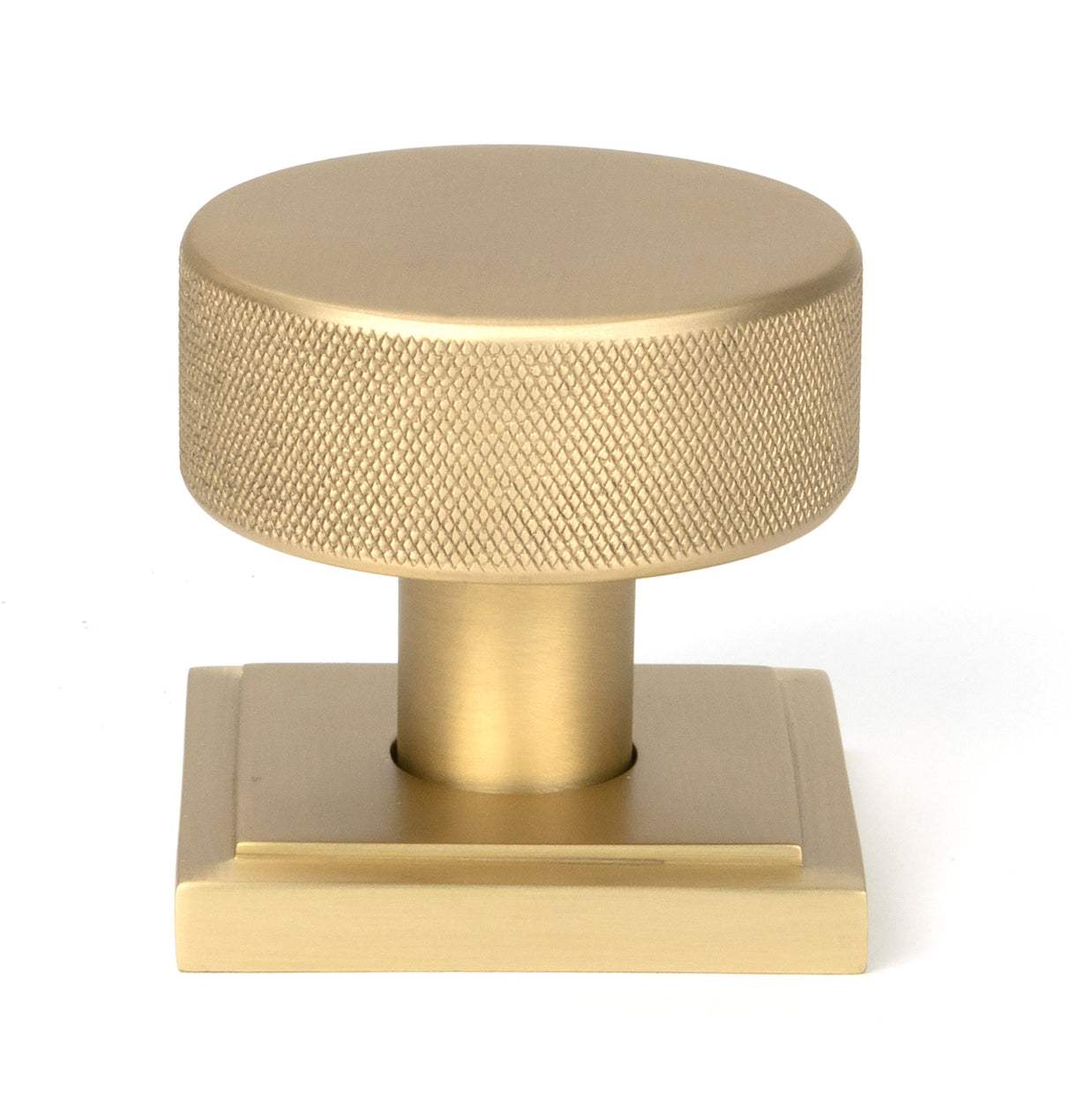From The Anvil - Satin Brass Brompton Mortice/Rim Knob Set (Square) | Sku. 50911 | Trade Door Handles.