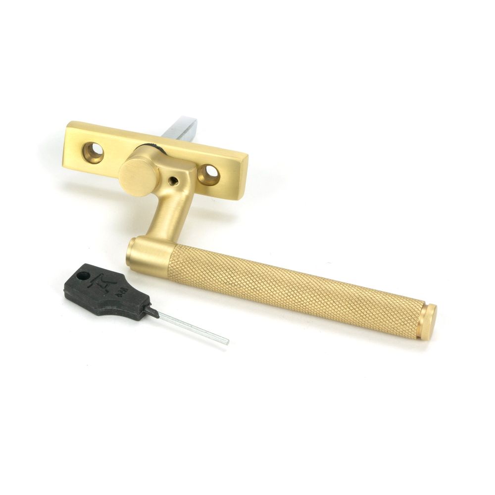 From The Anvil - Satin Brass Brompton Espag - LH | Sku. 50919 | Trade Door Handles.