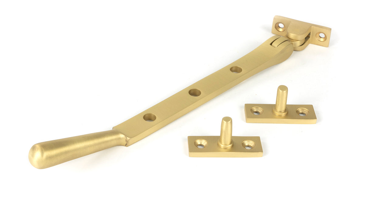 From The Anvil - Satin Brass 8" Newbury Stay | Sku. 50926 | Trade Door Handles.