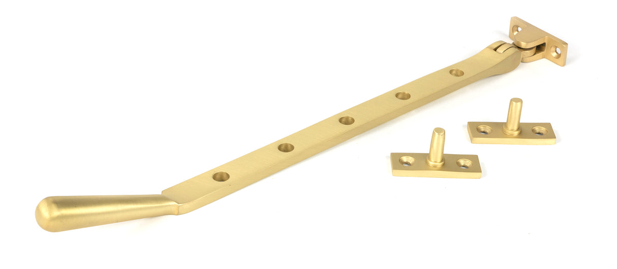 From The Anvil - Satin Brass 12" Newbury Stay | Sku. 50928 | Trade Door Handles.