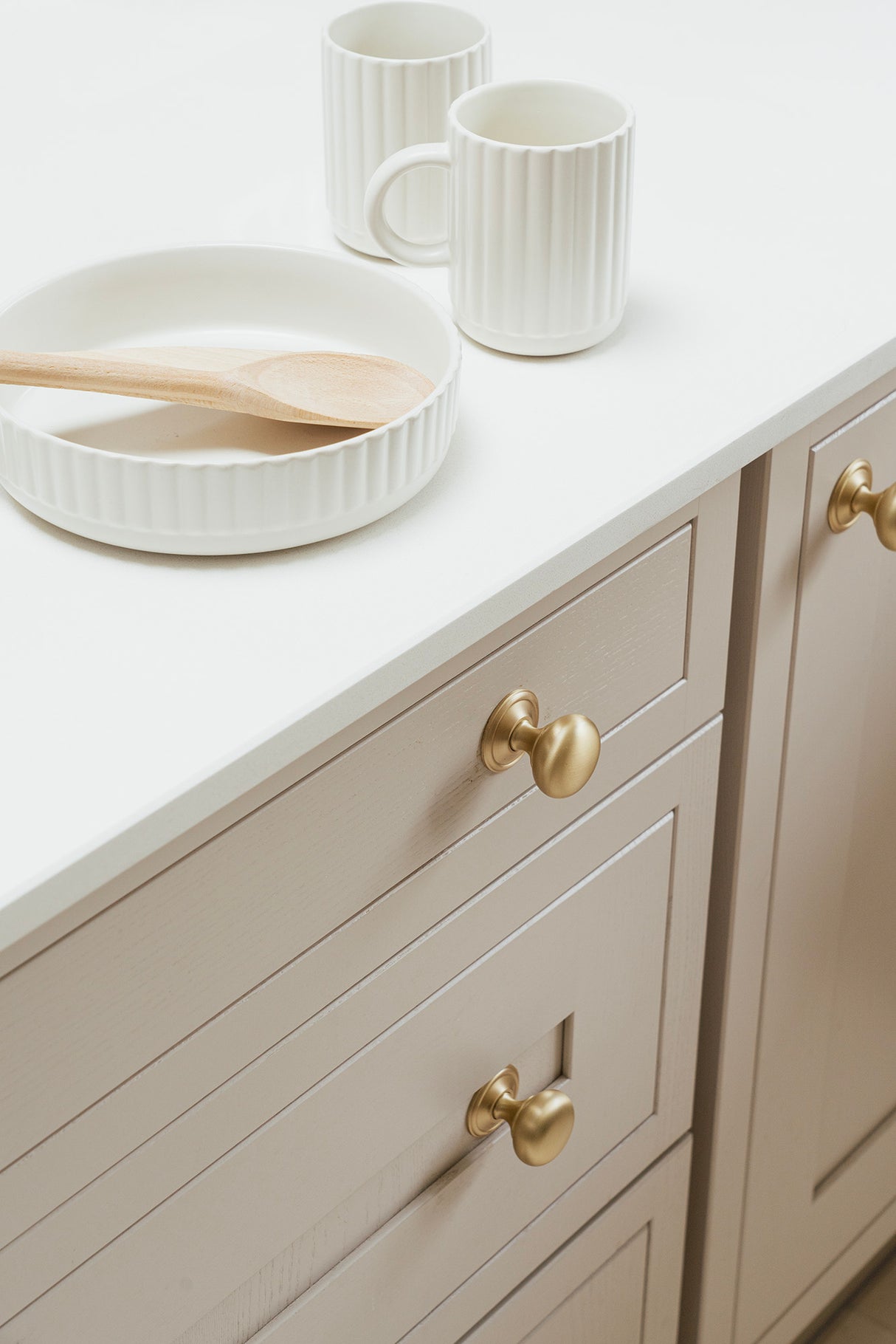 From The Anvil - Satin Brass Mushroom Cabinet Knob 38mm | Sku. 50930 | Trade Door Handles.