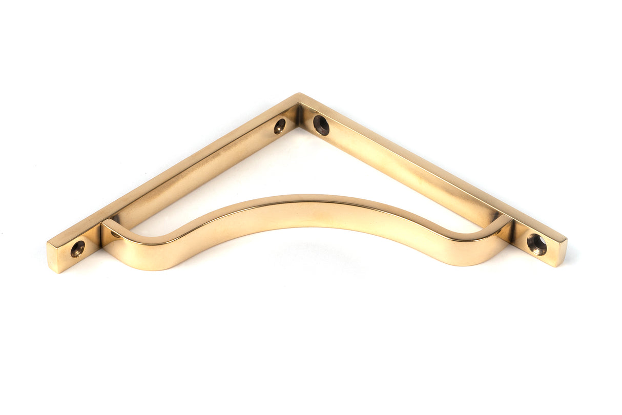 From The Anvil - Aged Brass Abingdon Shelf Bracket (150mm x 150mm) | Sku. 51086 | Trade Door Handles.
