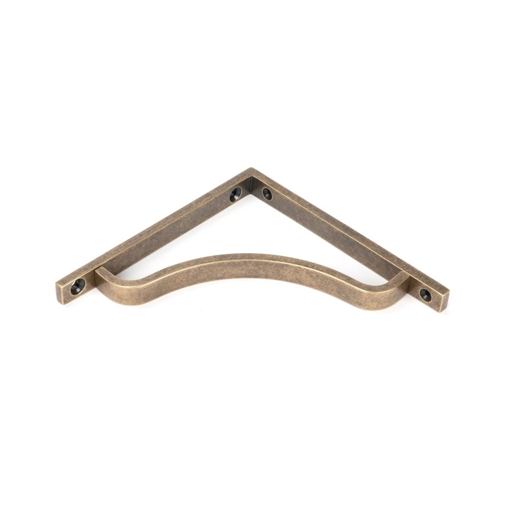 From The Anvil - Burnished Brass Abingdon Shelf Bracket (150mm x 150mm) | Sku. 51088 | Trade Door Handles.